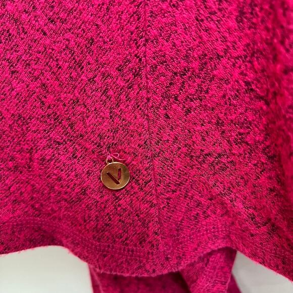 Cozy Cabincore Pink Fuchsia Cowl Neck Romantic Casual Tunic Top Livi Women 18/20 - Picture 8 of 12